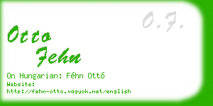 otto fehn business card